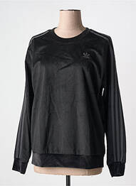 Pulover guler rotund mâneci lungi negru ADIDAS femme