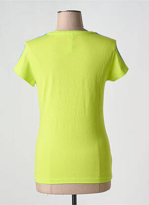 Tricou croială cambrată mâneci scurte verde ADIDAS femeie