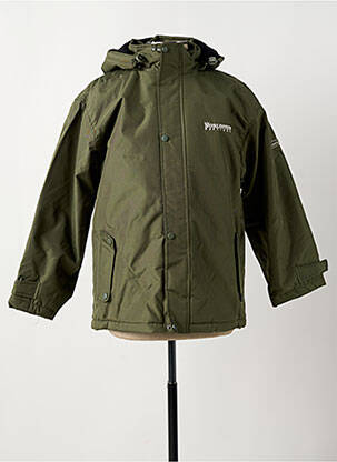 Parka buzunare cu glugă verde WORLDFIVE băiat