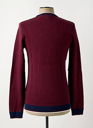 Pulover țesătură melanj mâneci lungi roșu JULES bărbat