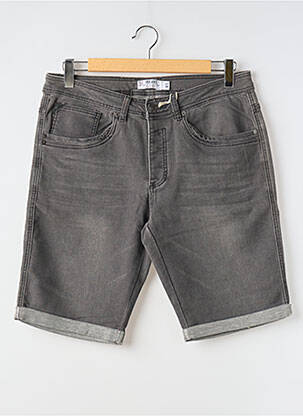 Bermudă țesătură denim gri DEELUXE bărbat