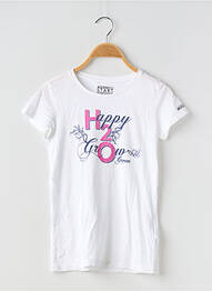 Tricou croială dreaptă mâneci scurte alb GUESS fille