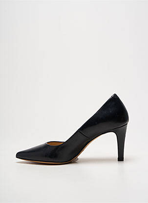Pantofi cu toc țesătură satinată toc de 4 la 6 cm negru PERLATO femeie