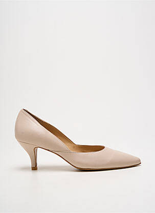 Pantofi cu toc bej PERLATO femeie