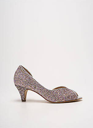 Pantofi cu toc argintiu QOO TUM femeie