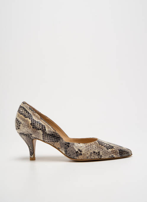 Pantofi cu toc gri PERLATO femeie