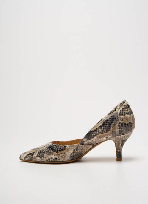 Pantofi cu toc gri PERLATO femeie