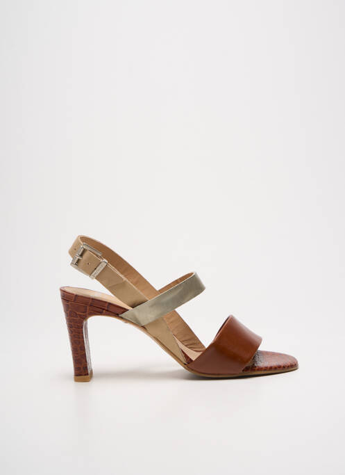 Sandale/Pantofi decupați maro PERLATO femeie