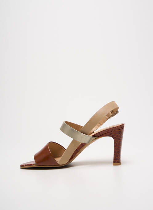 Sandale/Pantofi decupați maro PERLATO femeie