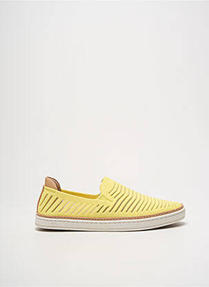 Slip-on-uri vârf rotund toc plat până la 3 cm galben UGG femeie