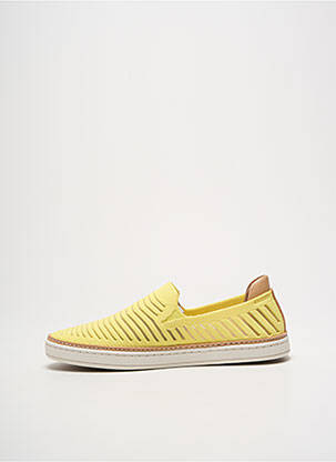 Slip-on-uri vârf rotund toc plat până la 3 cm galben UGG femeie