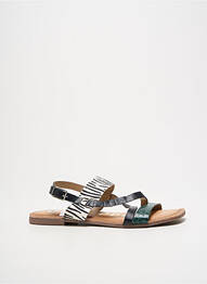Sandale/pantofi decupați chiquet toc plat până la 3 cm verde GIOSEPPO femme