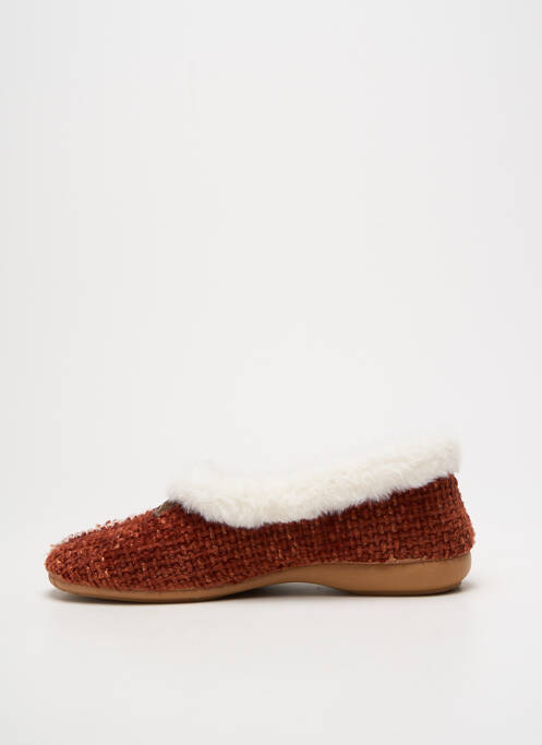 Papuci/Pantofi de casă maro SOIR ET MATIN femeie
