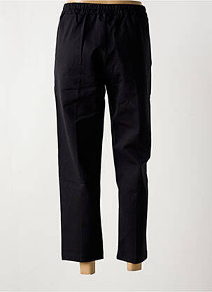 Pantalon 7/8 elasticitate mărime normală negru BLANC BOHEME femeie