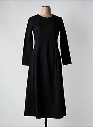 Rochie lungă mâneci lungi mâneci lungi negru BLANC BOHEME femeie