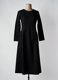 Rochie lungă mâneci lungi mâneci lungi negru BLANC BOHEME femme
