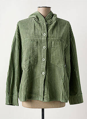 Jachete casual croială dreaptă verde BLANC BOHEME femeie