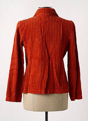 Sacou buzunare portocalie BLANC BOHEME femeie