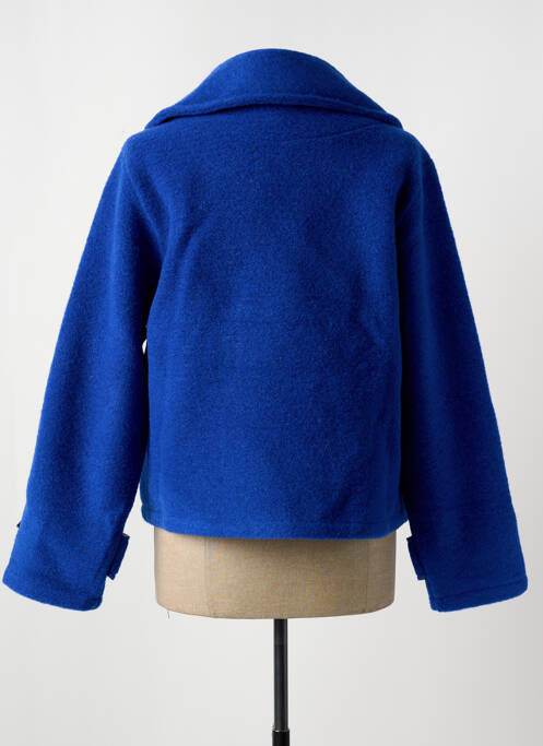 Palton scurt albastru BLANC BOHEME femeie