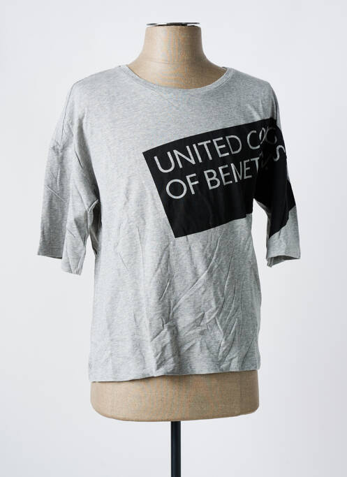 Tricou gri UNITED COLORS OF BENETTON bărbat