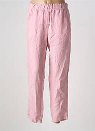 Pantalon 7/8 talie elastică mărime normală roz TONI femme