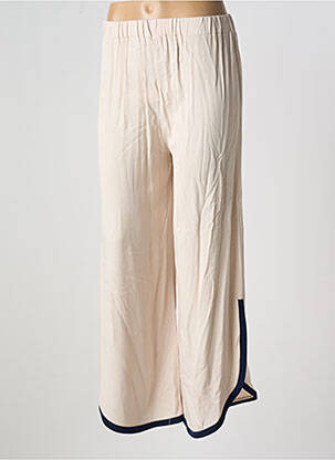 Pantalon larg bej ELEONORA AMADEI femeie