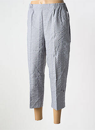Pantalon 7/8 talie elastică mărime normală gri GEVANA femeie