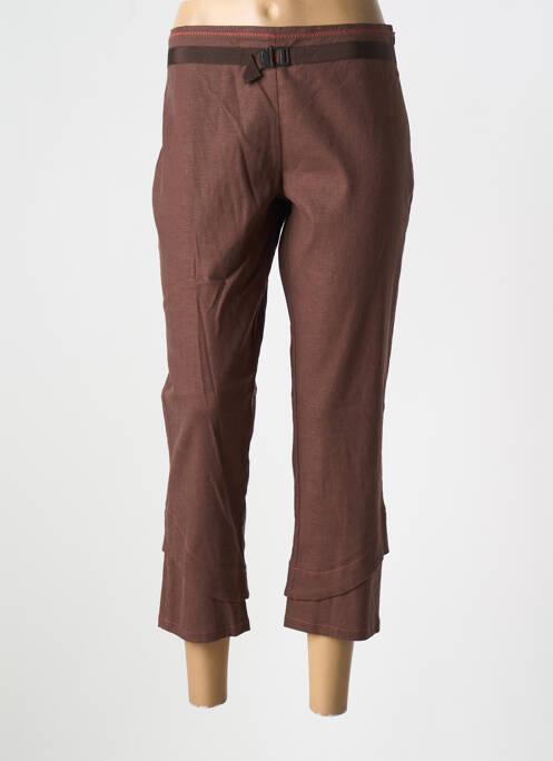 Pantalon trei sferturi maro LO! LES FILLES femeie