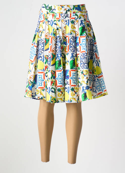 Fustă midi albastru LEO & UGO femeie