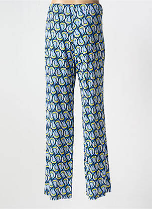 Pantalon drept elasticitate albastru MARIA BELLENTANI femeie