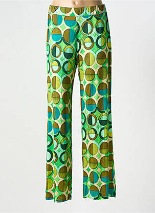 Pantalon drept verde MARIA BELLENTANI femeie