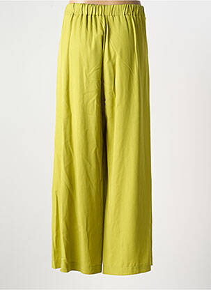 Pantalon 7/8 țesătură poplin mărime normală verde ELEONORA AMADEI femeie