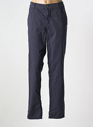 Pantalon slim țesătură poplin mărime normală albastru GARDEUR femeie