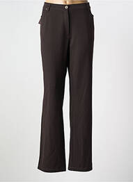 Pantalon drept țesătură crep mărime normală maro WEINBERG femme