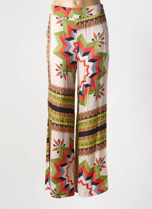 Pantalon drept verde ELEONORA AMADEI femeie