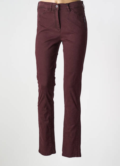 Blugi cu croială slim roșu TONI femeie