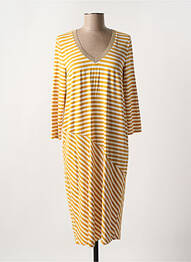 Rochie midi mâneci lungi mâneci lungi galben MARIA BELLENTANI femeie