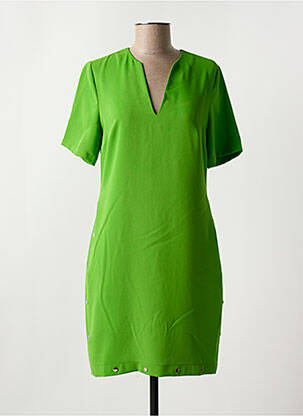 Rochie scurtă mâneci scurte mâneci scurte verde EVA KAYAN femeie