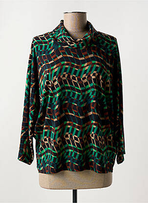 Bluză țesătură poplin mâneci lungi verde JOSEPH RIBKOFF femeie
