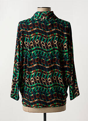 Bluză țesătură poplin mâneci lungi verde JOSEPH RIBKOFF femeie
