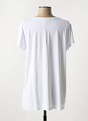 Tricou imprimeu fantezie mâneci scurte alb ELEONORA AMADEI femeie