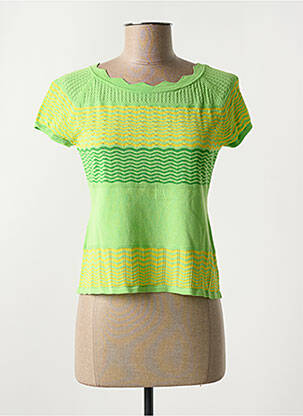 Tricou elasticitate mâneci scurte verde MARIA BELLENTANI femeie