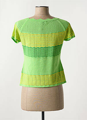 Tricou elasticitate mâneci scurte verde MARIA BELLENTANI femeie
