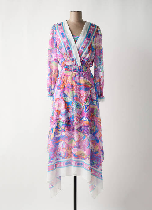 Rochie lungă violet LESLIE femeie