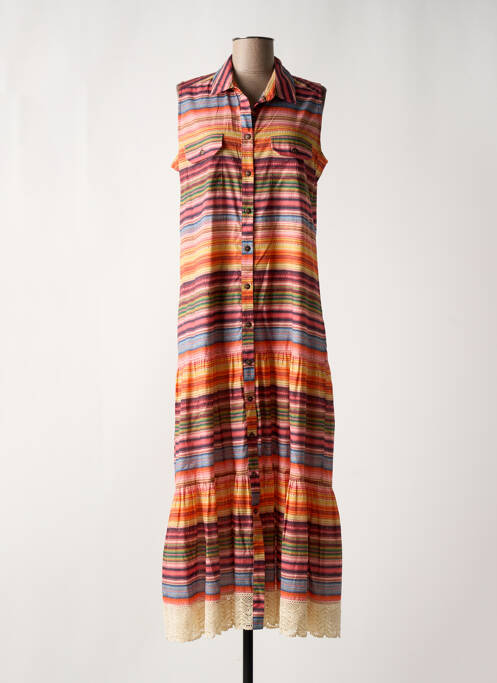 Rochie lungă portocaliu FUEGO WOMAN femeie