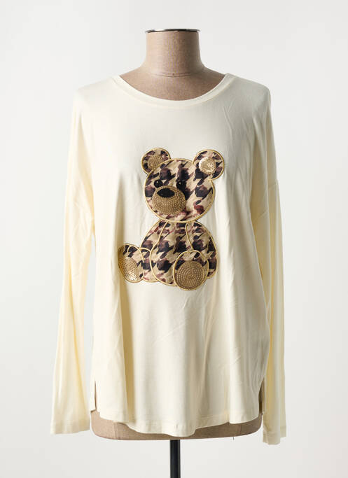 Tricou bej ELEONORA AMADEI femeie