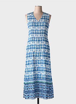 Rochie lungă fără mâneci fără mâneci albastru LEO & UGO femeie