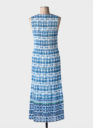 Rochie lungă fără mâneci fără mâneci albastru LEO & UGO femeie