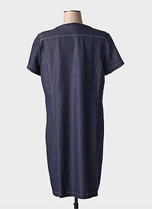 Rochie midi mâneci scurte mâneci scurte albastru GEVANA femeie