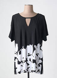 Tricou croială dreaptă mâneci scurte negru JOSEPH RIBKOFF femme